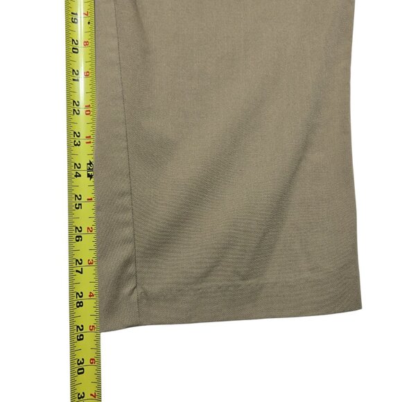 Vintage Priority One Pants Womens 26 Khaki Brown Elastic Waist Workwear Pleated - Picture 3 of 14